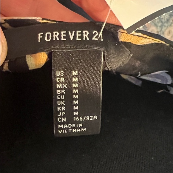 Forever 21 Black Maxi Dress with Floral Print M - Picture 3 of 8